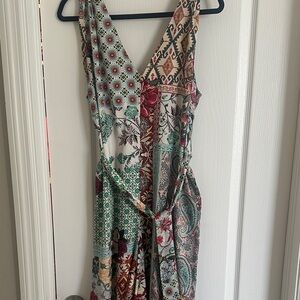 Zara Multicolor Patterned Jumpsuit